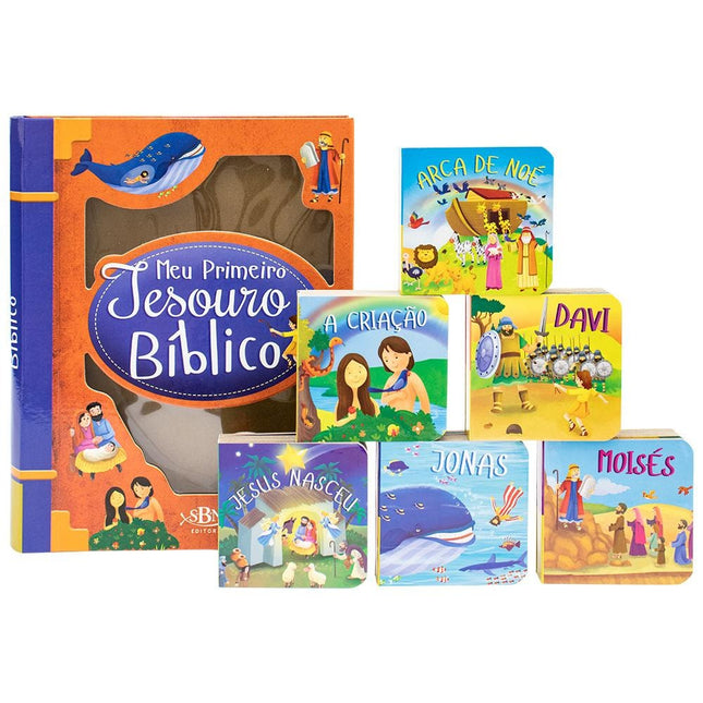 "BOX C/6 UND: MEU PRIMEIRO TESOURO BIBLICO
"