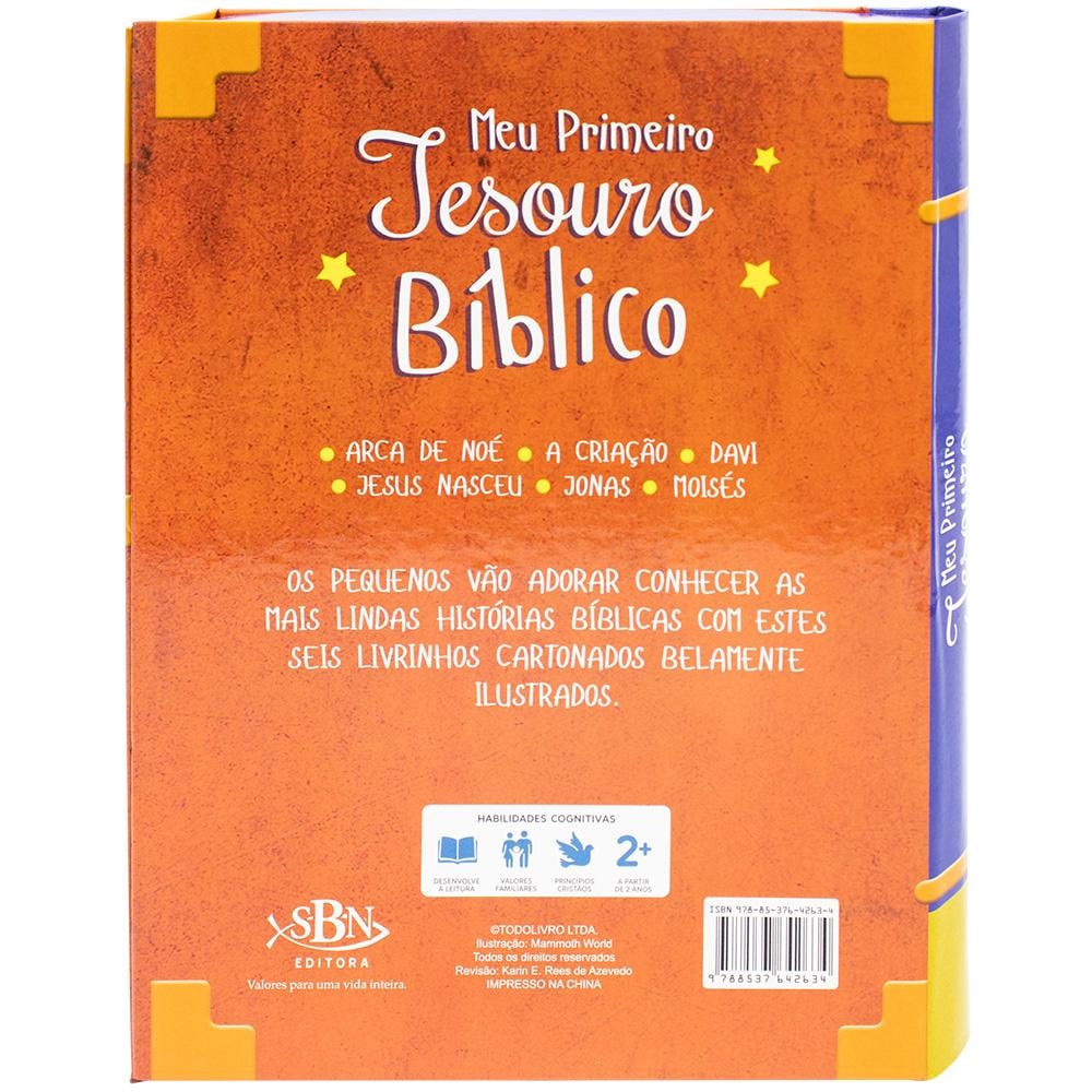 "BOX C/6 UND: MEU PRIMEIRO TESOURO BIBLICO
"
