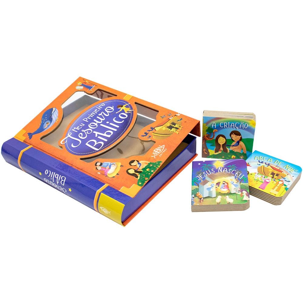 "BOX C/6 UND: MEU PRIMEIRO TESOURO BIBLICO
"