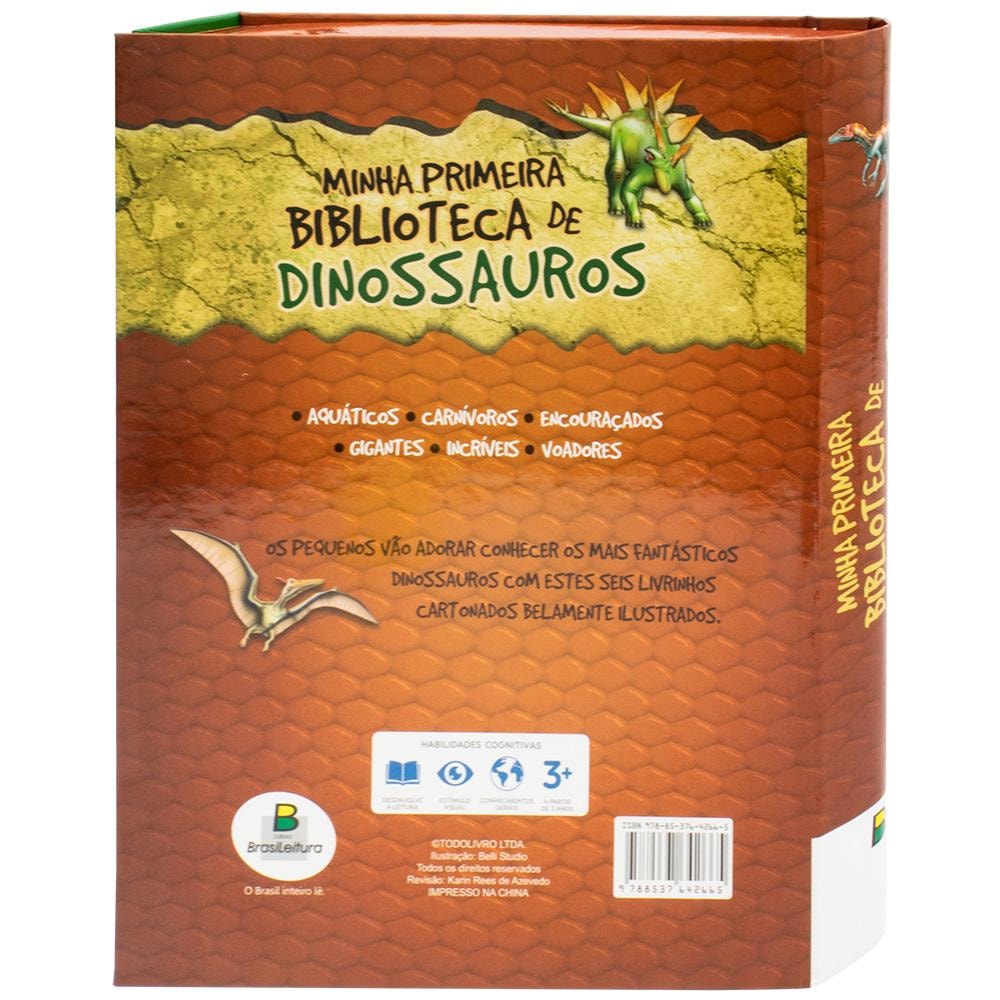 BOX C/6 UND: MINHA PRIMEIRA BIBLIOTECA DE DINOSSAUROS