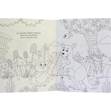 AMIGUINHOS PARA COLORIR: CANGURU