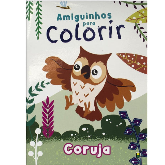 AMIGUINHOS PARA COLORIR: CORUJA