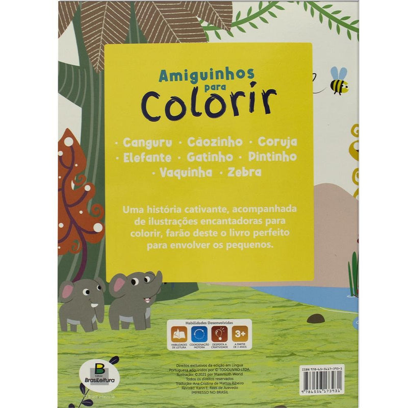 AMIGUINHOS PARA COLORIR: ELEFANTE