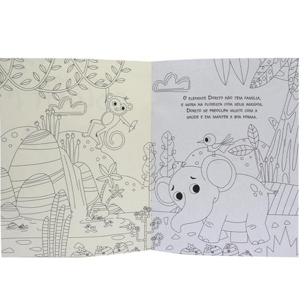 AMIGUINHOS PARA COLORIR: ELEFANTE