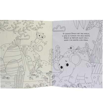 AMIGUINHOS PARA COLORIR: ELEFANTE