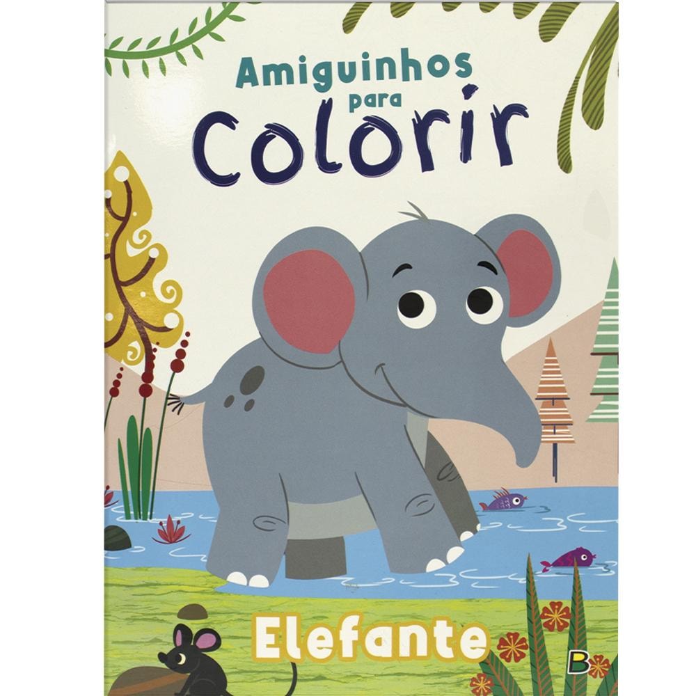 AMIGUINHOS PARA COLORIR: ELEFANTE