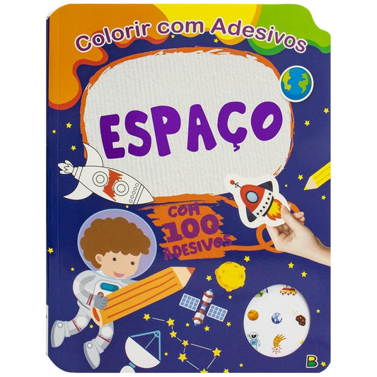 COLORIR COM ADESIVOS: ESPACO