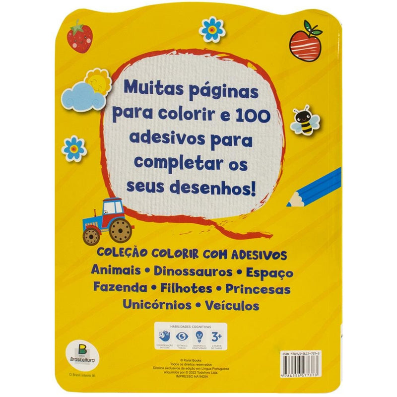COLORIR COM ADESIVOS: FAZENDA
