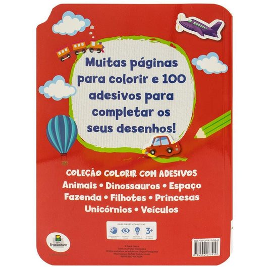 COLORIR COM ADESIVOS: VEICULOS