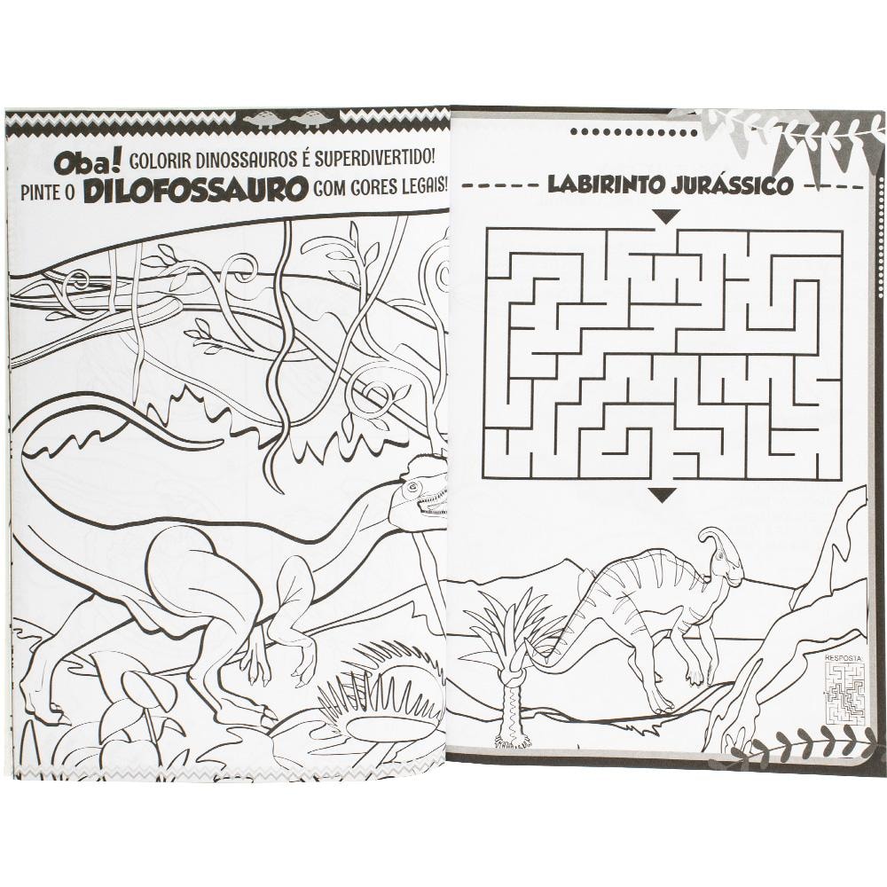 COLORIR & ATIVIDADES (100 PG): FANTASTICOS DINOSSAUROS