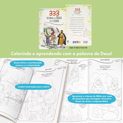 333 HISTORIAS DA BIBLIA PARA COLORIR