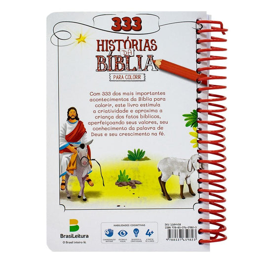"333 HISTORIAS DA BIBLIA PARA COLORIR (ESP)
 "