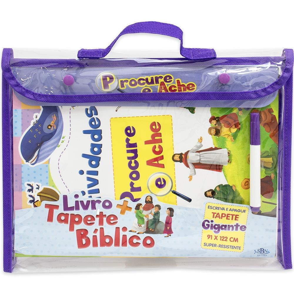 LIVRO+TAPETE BIBLICO: PROCURE E ACHE