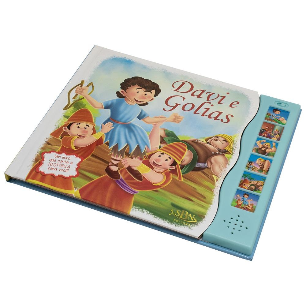 "LIVRO SONORO - HISTORIAS DA BIBLIA: DAVI E GOLIAS
  "