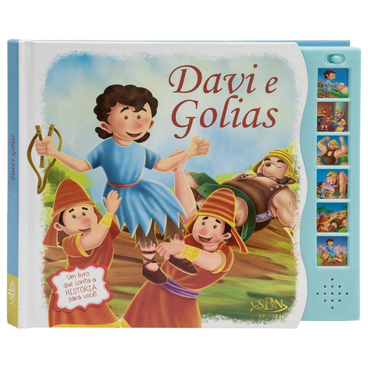 "LIVRO SONORO - HISTORIAS DA BIBLIA: DAVI E GOLIAS
  "