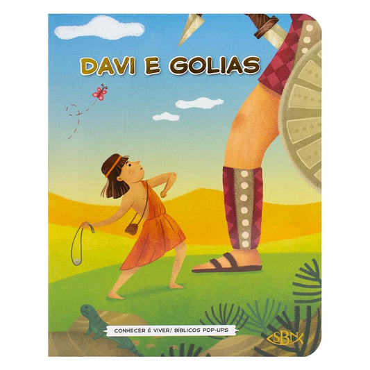 "CONHECER E VIVER! BIBLICOS POP-UPS: DAVI E GOLIAS
  "