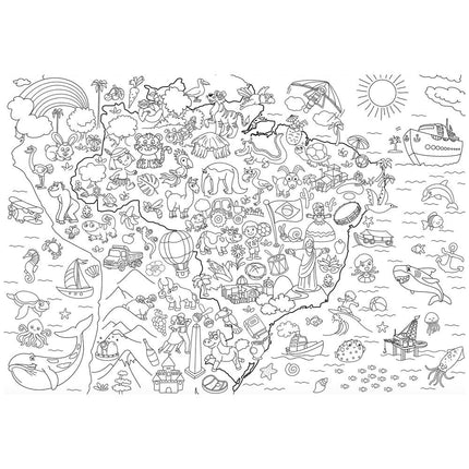 LIVRO-TAPETE PARA COLORIR: BRASIL