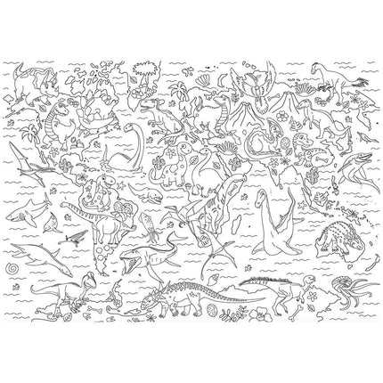 LIVRO-TAPETE PARA COLORIR: DINOS