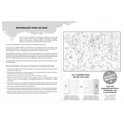 LIVRO-TAPETE PARA COLORIR: MUNDO