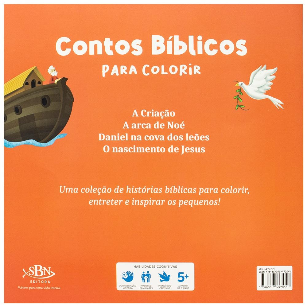 "CONTOS BIBLICOS PARA COLORIR: A ARCA DE NOE
  "