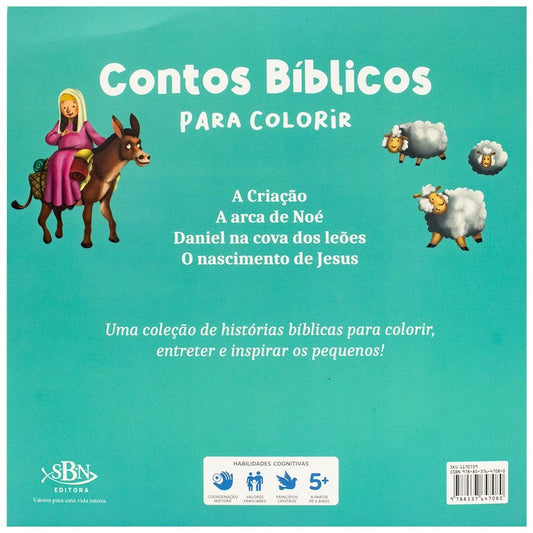 "CONTOS BIBLICOS PARA COLORIR: O NASCIMENTO DE JESUS
  "