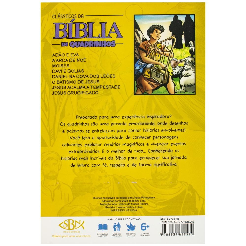 "CLASSICOS DA BIBLIA EM QUADRINHOS: DAVI E GOLIAS
 EAN "