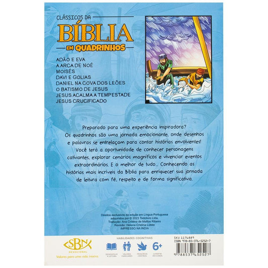 "CLASSICOS DA BIBLIA EM QUADRINHOS: JESUS ACALMA A TEMPESTADE
 EAN "