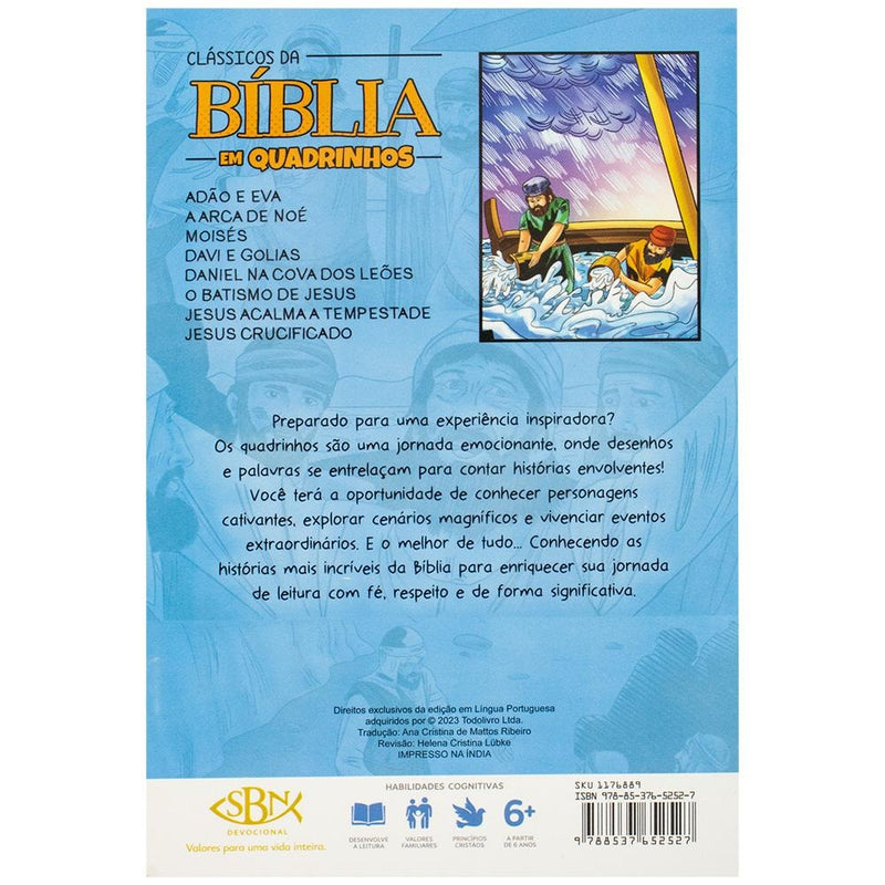 "CLASSICOS DA BIBLIA EM QUADRINHOS: JESUS ACALMA A TEMPESTADE
 EAN "