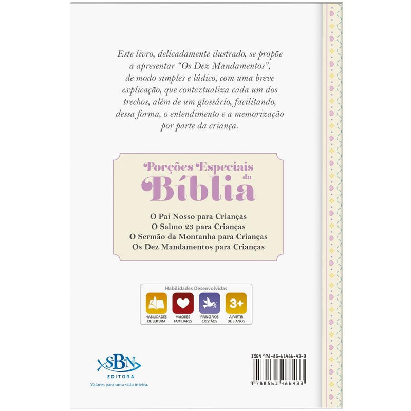 PORCOES ESPECIAIS DA BIBLIA: MANDAMENTOS PARA CRIANCAS, OS