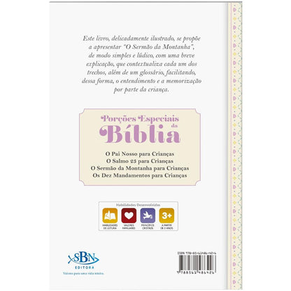 "PORCOES ESPECIAIS DA BIBLIA:SERMAO DA MONTANHA...,O
  "