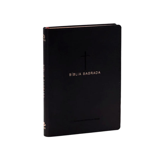 Bíblia Sagrada Slim | NAA | Luxo Cruz Preta