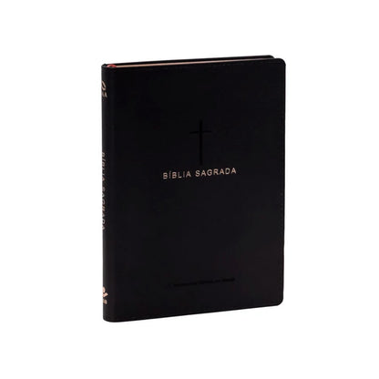 Bíblia Sagrada Slim | NAA | Luxo Cruz Preta