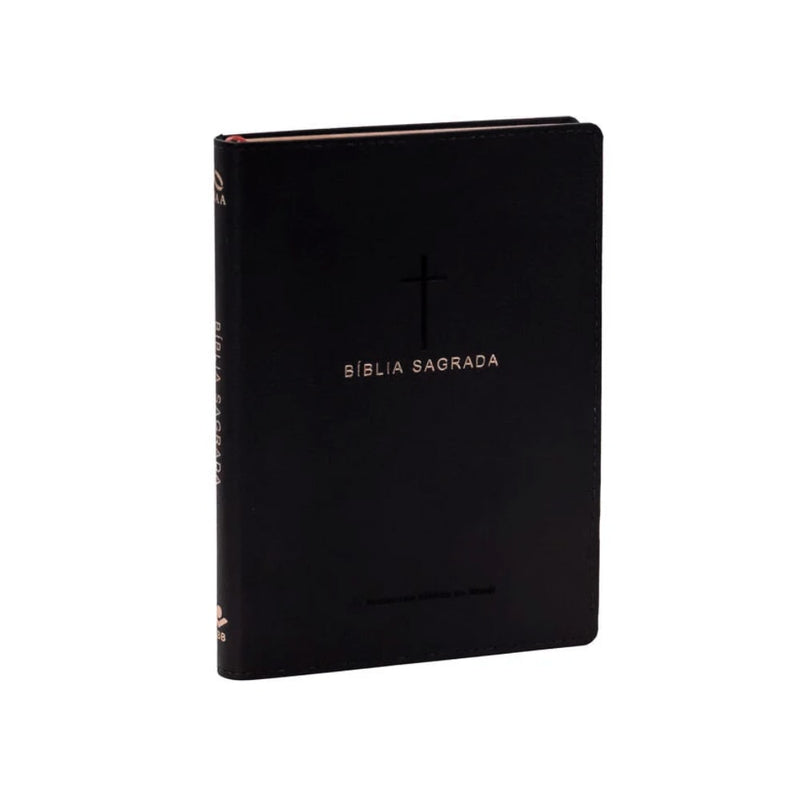 Bíblia Sagrada Slim | NAA | Luxo Cruz Preta