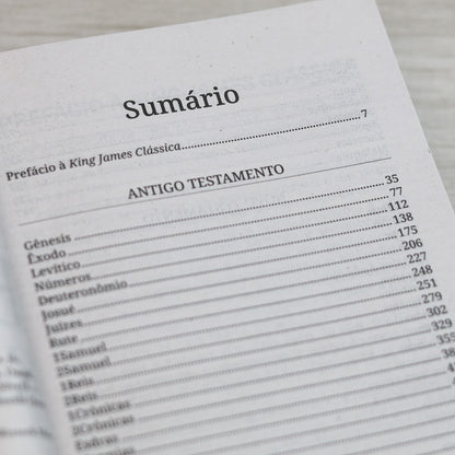 Bíblia Sagrada Se Forte e de Boa Coragem | King James |  Letra Normal | Capa Brochura