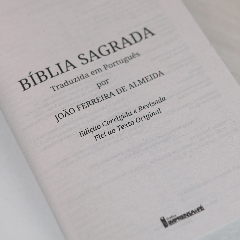 Bíblia Sagrada A Palavra de Deus é Viva e Eficaz | ACF | Letra Normal | Capa Brochura