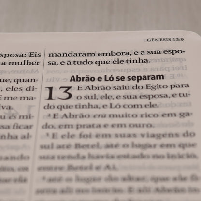 Bíblia King James 1611 | Letra Hipergigante | Capa Luxo Preta