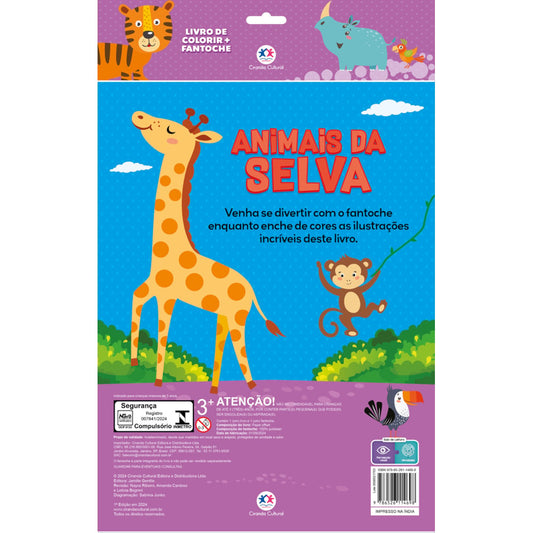 Livro de Colorir | Fantoche | Animais da Selva