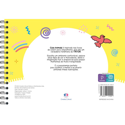 Cute Animals - Livro de Colorir | Ciranda Cultural