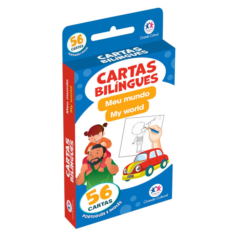 Flash Cards Cartas Bilíngues - Meu Mundo - My World | Ciranda Cultural