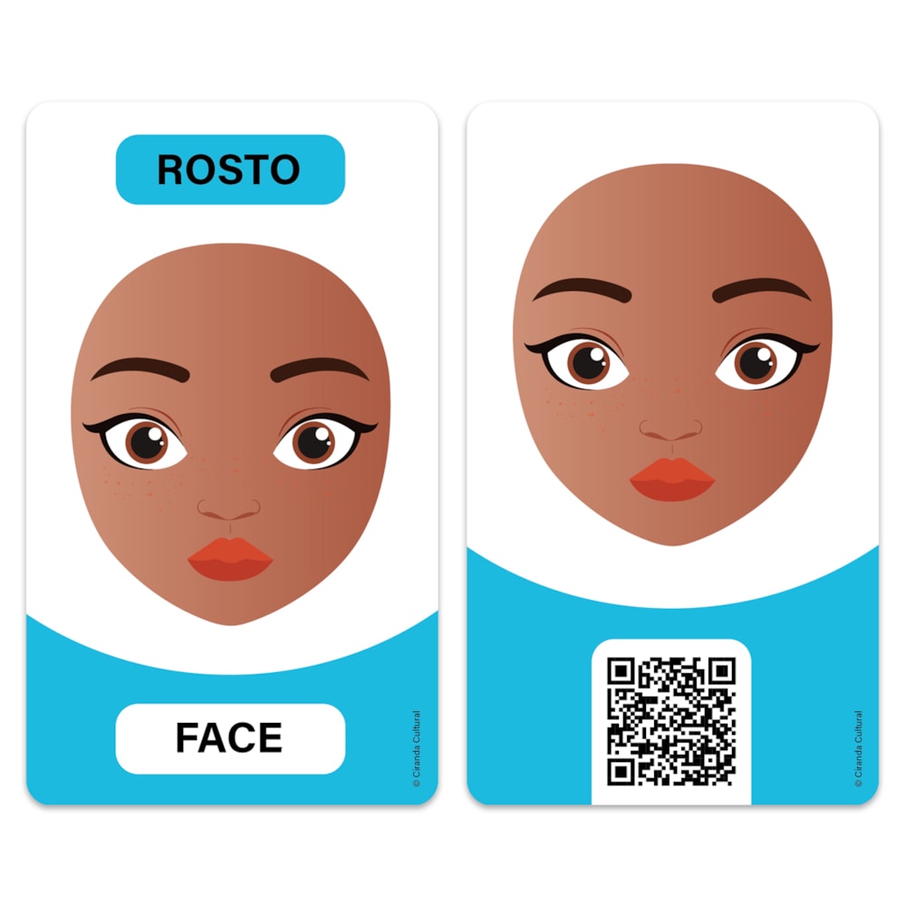 Flash Cards Cartas Bilíngues - Corpo Humano - Human Body | Ciranda Cultural