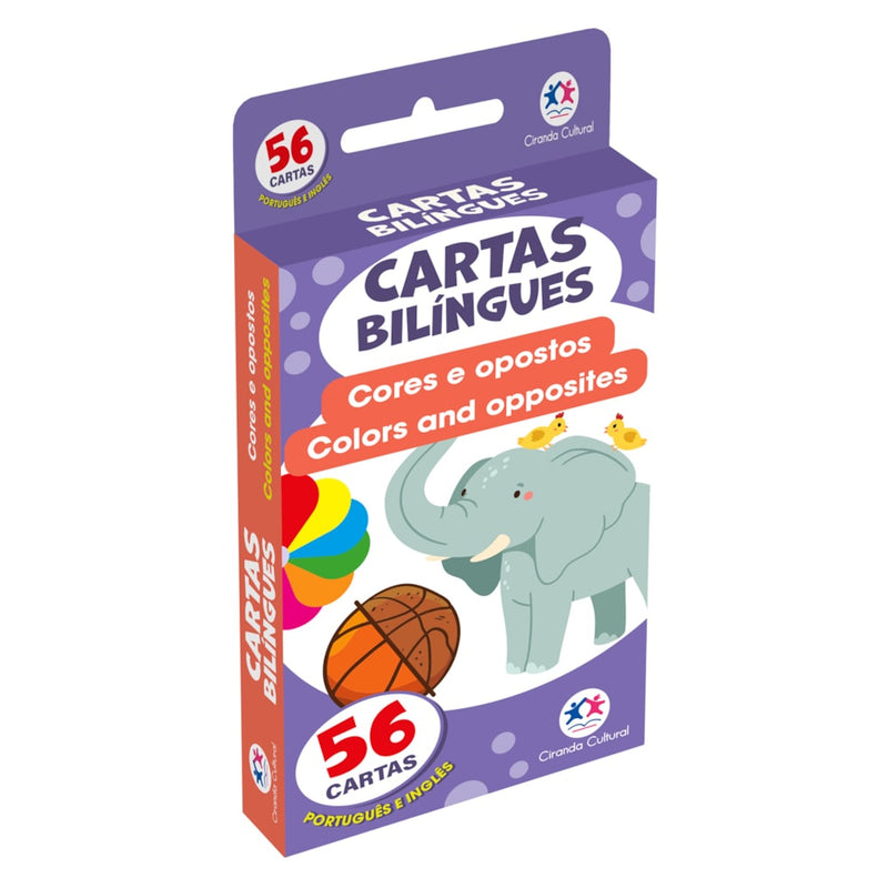 Flash Cards Cartas Bilíngues - Cores e Opostos - Colors And Opposites | Ciranda Cultural