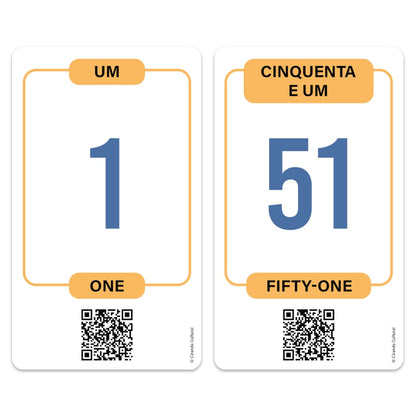 Flash Cards Cartas Bilíngues - Números e Formas - Numbers And Shapes | Ciranda Cultural