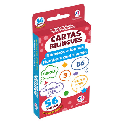 Flash Cards Cartas Bilíngues - Números e Formas - Numbers And Shapes | Ciranda Cultural