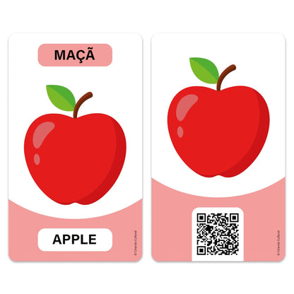 Flash Cards Cartas Bilíngues - Alimentos - Food | Ciranda Cultural