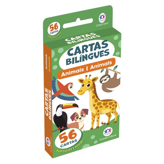 Flash Cards Cartas Bilíngues - Animais - Animals | Ciranda Cultural