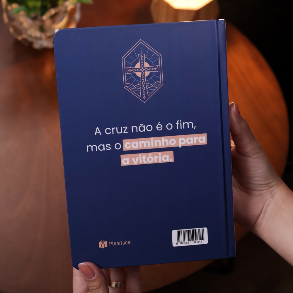 Bíblia Sagrada Cruz Vitral | KJA  | Letra Maior | Capa Dura