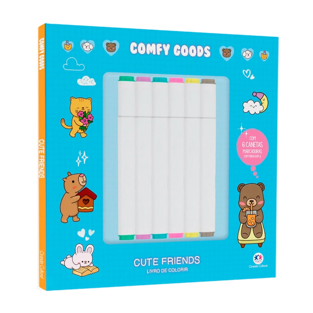 Comfy Goods | Cute Friends | Para Colorir com Canetinhas
