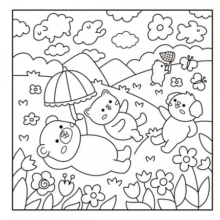 Comfy Goods | Cute Friends | Para Colorir com Canetinhas