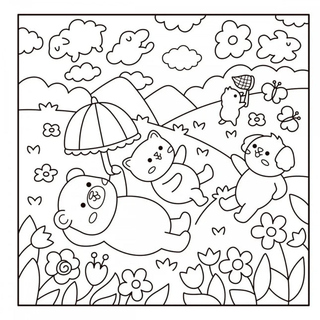 Comfy Goods | Cute Friends | Para Colorir com Canetinhas