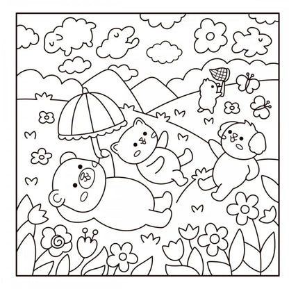 Comfy Goods | Cute Friends | Para Colorir com Canetinhas